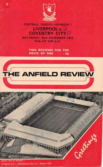 Match programme